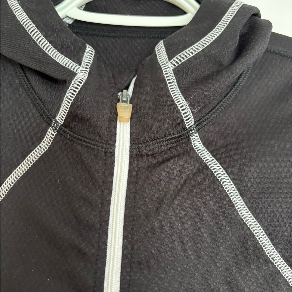 lululemon Black running Jacket with White Trim